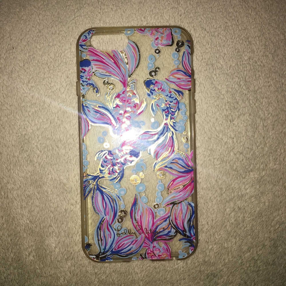 Blue/Pink Koi Fish Lily Pulitzer 6s IPhone Case